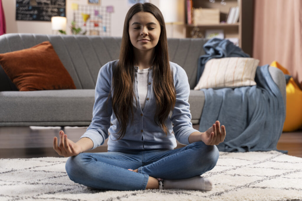 Meditation helps mental health